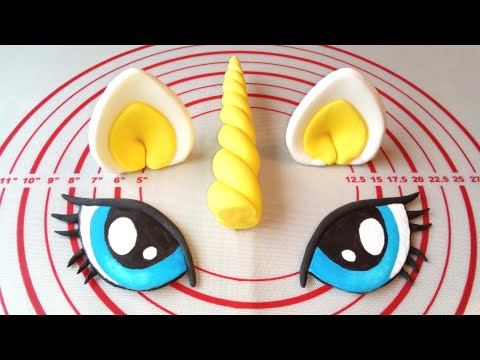 Видео: Декор для тортика Единорожка. /Decor for cake Unicorn.