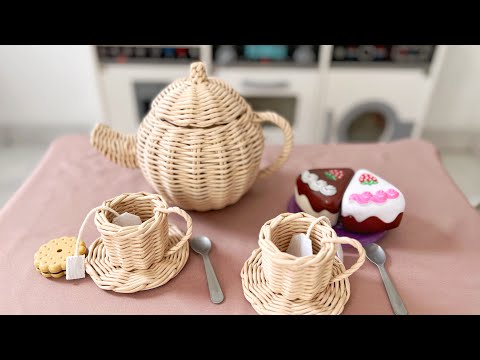 Видео: Плетеный чайник из бумажной лозы