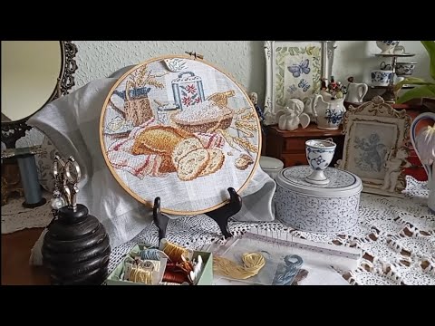 Видео: 10. Готовая вышитая работа (дизайн для хлебной салфетки). Процессы ближайших дней @Irinabelayaptica