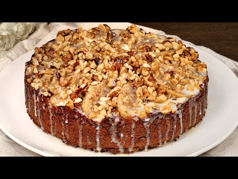 Видео: Полезный пирог с овсянкой, грушей и бананом! Без сахара, муки и яиц! Не содержит глютен!