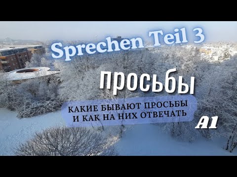 Видео: Просьбы на экзамене А1 | Как отвечать на задания с картинками в Sprechen Teil 3