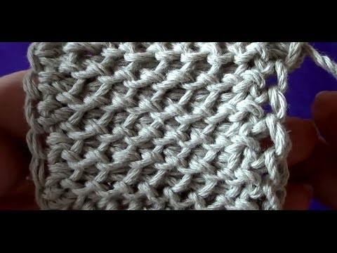 Видео: Тунисская изнаночная петля