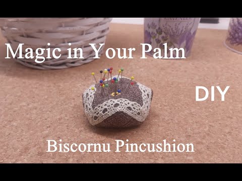 Видео: Magic in Your Palm | DIY Biscornu Pincushion  / Волшебство в ладошке, игольница бискорню
