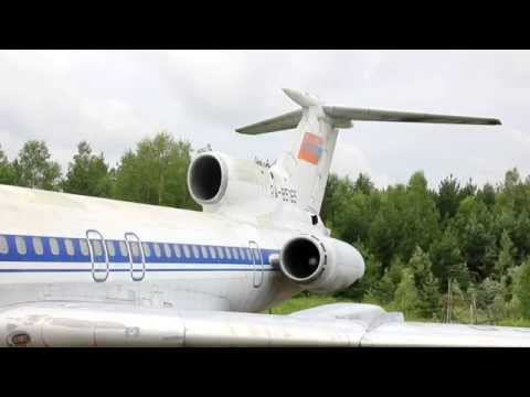 Видео: Запуск двигателя Ту-154Б-1 RA-85165. УАТБ СибГАУ, Емельяново. Вер. 2.