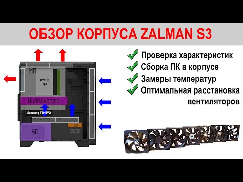 Видео: Обзор корпуса Zalman S3. Сборка в нем ПК и замеры температур комплектующих