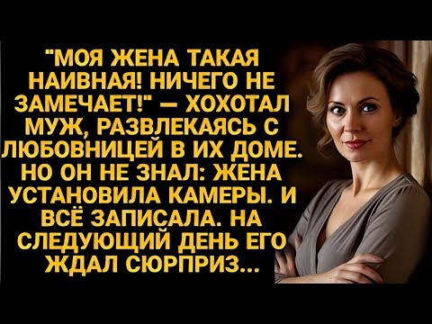 Видео: Не подозревая, что по дому расставлены камеры, муж веселился с любовницей. Но жена...