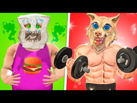 Видео: ТОЛСТЯК VS КАЧОК В ГТА 5 ! СТАЛ ТОЛСТЯКОМ И КАЧКОМ ! - ЧЕЛЛЕНДЖ В GTA 5