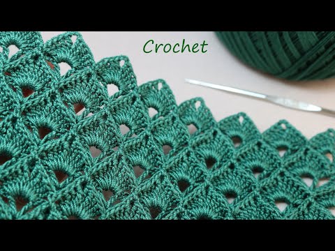 Видео: Рельефный и простой УЗОР КРЮЧКОМ так вяжут турчанки :) SUPER EASY Beautiful  Pattern Crochet