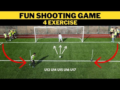 Видео: Веселая игра-стрелялка | Футбольные упражнения | +U13