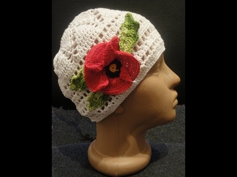 Видео: Шапочка Часть 3 Цветок + листок Вязание крючком Little cap Part 3 Flower + sheet Knitting by a hook
