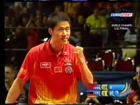 Видео: Liqin Wang (CHN) vs Timo Boll (GER). WTTTC 2006. С русским комментарием. 