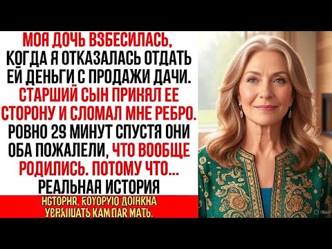Видео: Сын Сломал Мне Ребро, Когда Я Отказалась Отдать Им Деньги с Продажи Дачи. Но Потом…