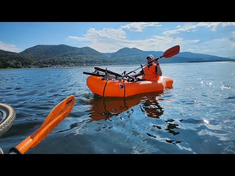 Видео: Байкрафтинг. На пакрафтах, по Енисею с гравелами.