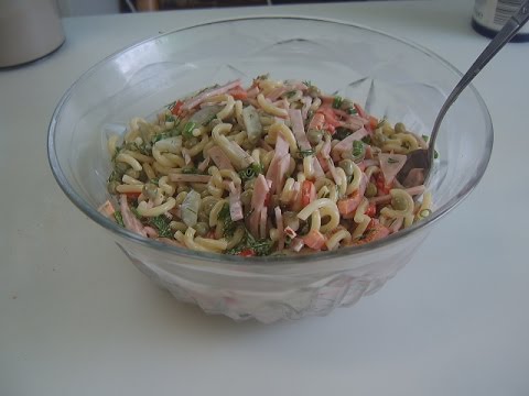 Видео: Салат( Nudelsalat)