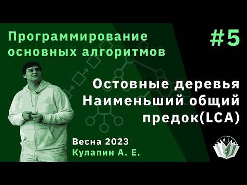 Видео: Программирование основных алгоритмов 5. Остовные деревья, наименьший общий предок (LCA)