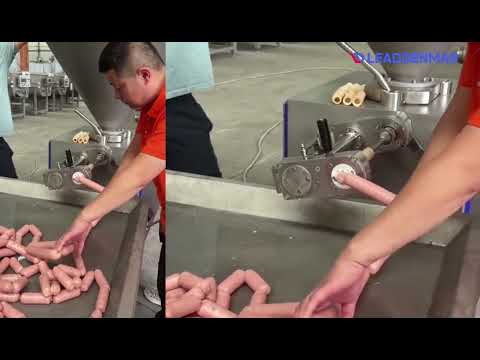 Видео: Вакуумный шприц для наполнения колбас Leaddenmar Vacuum Sausage Filler L3000/6000/9000 I Колбасы