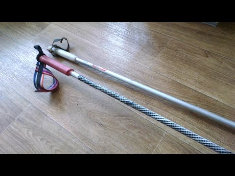 Видео: как самому изготовить трекинговые палки для скандинавской (финской) ходьбы из простых лыжных палок