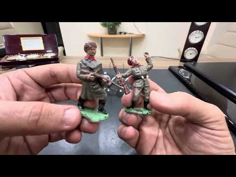 Видео: Солдатики Британии / Советская пехота / CRESCENT toys Soviet Infantry