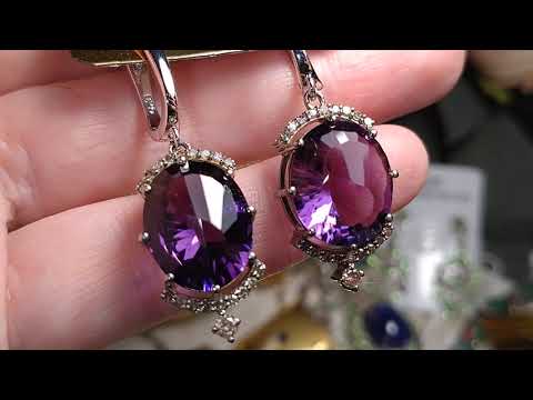 Видео: ТОЛЬКО СЕРЬГИ 👑💜👑 БРАЗИЛЬСКИЕ АМЕТИСТЫ И АКВАМАРИНЫ 🩵 🐬 🔮 И ЛОНДОН ТОПАЗЫ ПО СУПЕР ЦЕНЕ 🐬🩵💎