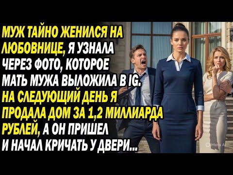 Видео: Муж тайно женился на любовнице. Наутро я продала дом за 1,2 млрд руб, он рыдал у дверей...