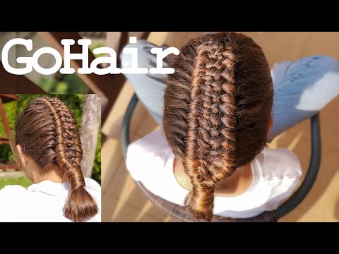 Видео: Коса китайская лестница в голландской технике // 2 strand dutch chinese ladder braid