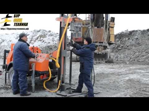 Видео: Реальное бурение скальных пород GBU-80L от БурСпецТехники