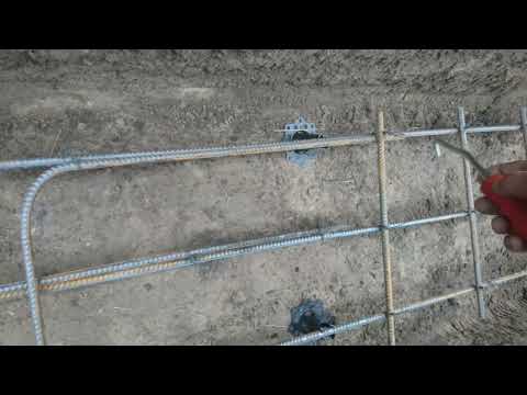 Видео: Армування фундаменту/армопоясу, правильні вузли. Пристрій для гнуття арматури