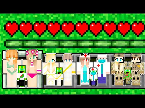 Видео: СІМ'Я ДІВЧАТ проти СІМ'Я ВІЙСЬКОВИХ проти СІМ'Я ЛІКАРІВ У МАЙНКРАФТІ