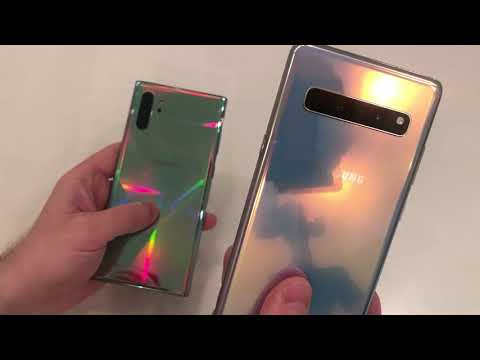 Видео: Samsung Note 10 Plus VS Samsung S10 5G - сравнение двух топов в топовых цветах! Что выбрать?