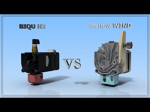 Видео: Битва TOP директов 100💲BIQU H2 vs 50💲 WIND Mellow, Сравнение Директ-экструдеров для 3д Печати