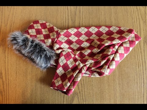 Видео: Одежда для собак, шьем сами. \ How to Make a Dog Coats, Sewing.