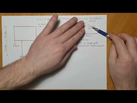 Видео: Составная рама. Разбор поэтажной схемы. Построение эпюр внутренних усилий M,Q,N. Часть 1