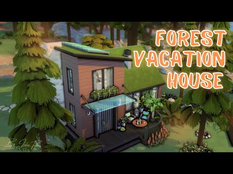 Видео: Дом для отпуска в лесу🌲🐝│Строительство│Forest Vacation House│SpeedBuild│NO CC [The Sims 4]