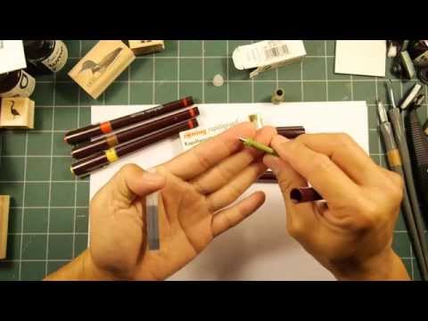 Видео: Stampscapes 101: Видео 79. Технические ручки Rotring Rapidograph