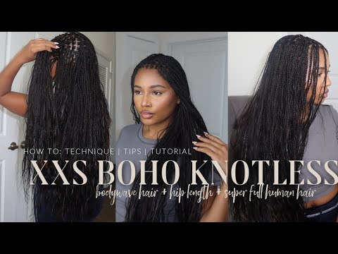 Видео: 009 КАК СДЕЛАТЬ: МИНИ-КОСЫ В СТИЛЕ БОХО БЕЗ УЗЛОВ РАЗМЕРА XXS | + НАТУРАЛЬНЫЕ ВОЛОСЫ @YWIGS + ДЛИ...