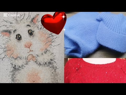 Видео: Готовые работы и планы🙃🧶#вязаниеспицами #жизнькакесть #вышивка
