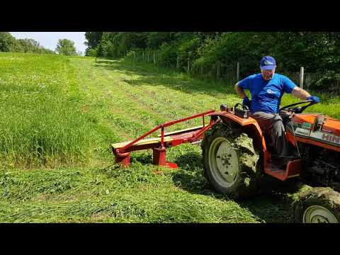 Видео: Косилка роторная для трактора КР-1.25. Обзор в работе