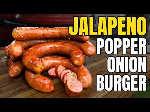 Видео: Оклахомский луковый бургер с колбасой халапеньо поппер | Celebrate Sausage S06E17
