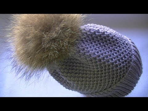 Видео: Вяжем осеннюю шапку спицами