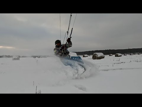 Видео: Кайт каталка по полю с катушками соломы 04122023