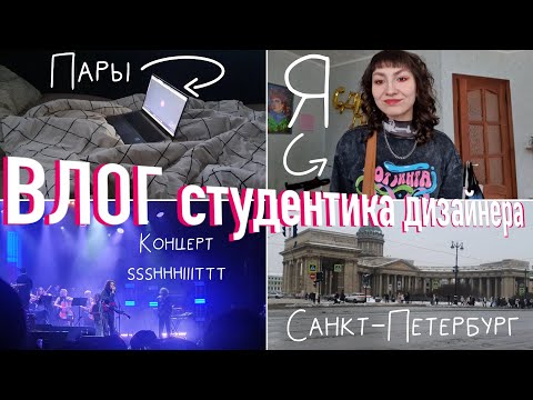 Видео: ВЛОГ студентика ДИЗАЙНЕРА / Пары, 14 февраля, концерт ssshhhiiittt