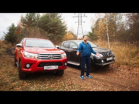 Видео: Битва супер горой! Новый Mitsubishi L200 против  Toyota Hilux! Проверка проходимости. Offroad