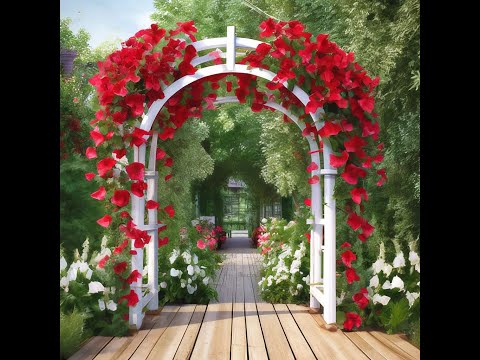 Видео: ОБЗОР УЧАСТКА. БЛАГОУСТРОЙСТВО САДА. Новые дорожки в саду. Цветение РОЗ и КЛЕМАТИСОВ.