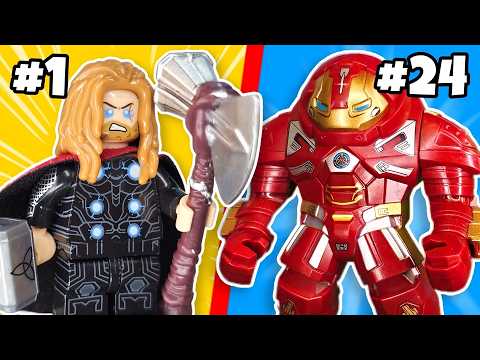 Видео: Я построил 25 ПОДДЕЛЬНЫХ минифигурок LEGO MARVEL...