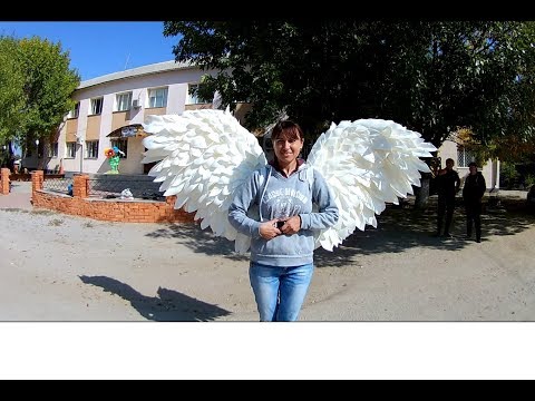 Видео: Большие  крылья из изолона.