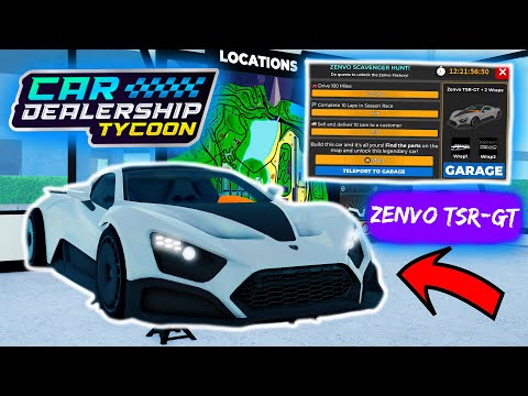 Видео: 🔥ВСЕ 13 ЛОКАЦИЙ ДЕТАЛЕЙ НА ZENVO TSR-GT!!!🛠️*ПОДРОБНЫЙ ГАЙД* | Car Dealership Tycoon