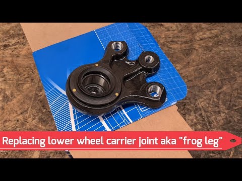 Видео: Замена нижнего шарнира поворотного кулака, также известного как «лягушачья лапка», также известно...