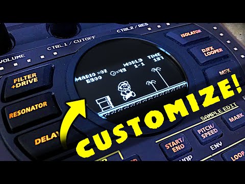 Видео: Настройка начального экрана SP-404 MK2 | Установка и создание заставки в стиле 1-битной пиксельно...