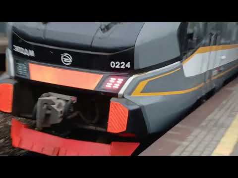 Видео: ЭП2ДМ-0217 сообщением "Новоиерусалимская-Тула (Московский вокзал)", платформа Текстильщики.