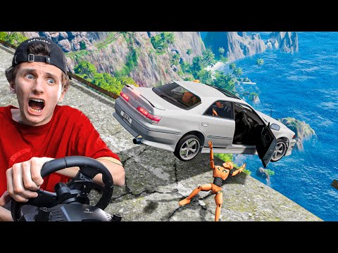 Видео: СОРВАЛИСЬ С ОБРЫВА НА МАРК 2 В БИМКЕ...! | BeamNG.drive